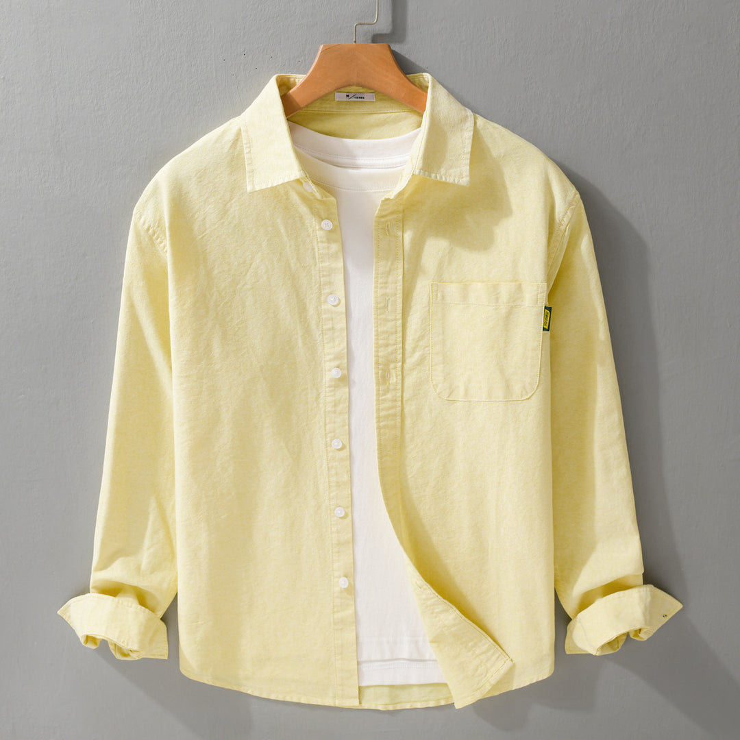 Damen Leichtes Baumwoll-Overshirt mit Kentkragen, aufgesetzter Brusttasche und Relaxed-Fit Shop Nory