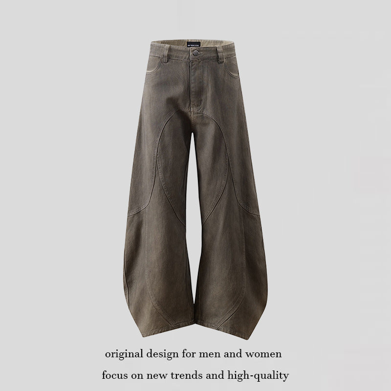 Damen Weite High‑Waist Culotte‑Hose mit ballonförmiger Silhouette und Zierpaneelen Shop Nory