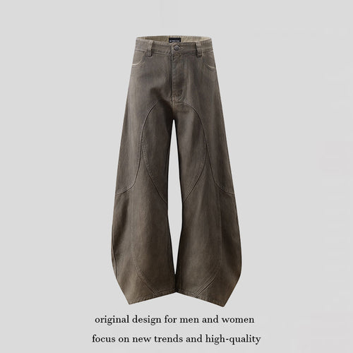 Damen Weite High‑Waist Culotte‑Hose mit ballonförmiger Silhouette und Zierpaneelen Shop Nory