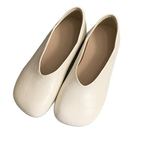 Damen bequeme Ballerinas aus hochwertigem Leder mit flexibler Sohle Shopnory