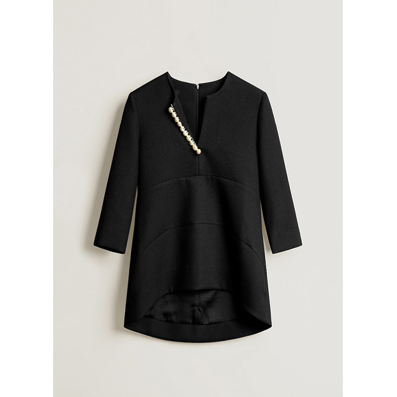 Damen Elegante und stilvolle Bluse mit Perlen-Detail Shop Nory