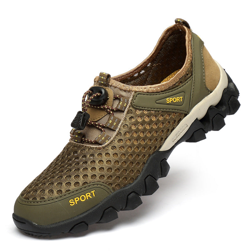 Damen Atmungsaktive und rutschfeste Sportschuhe mit elastischem Schnellschnürsystem