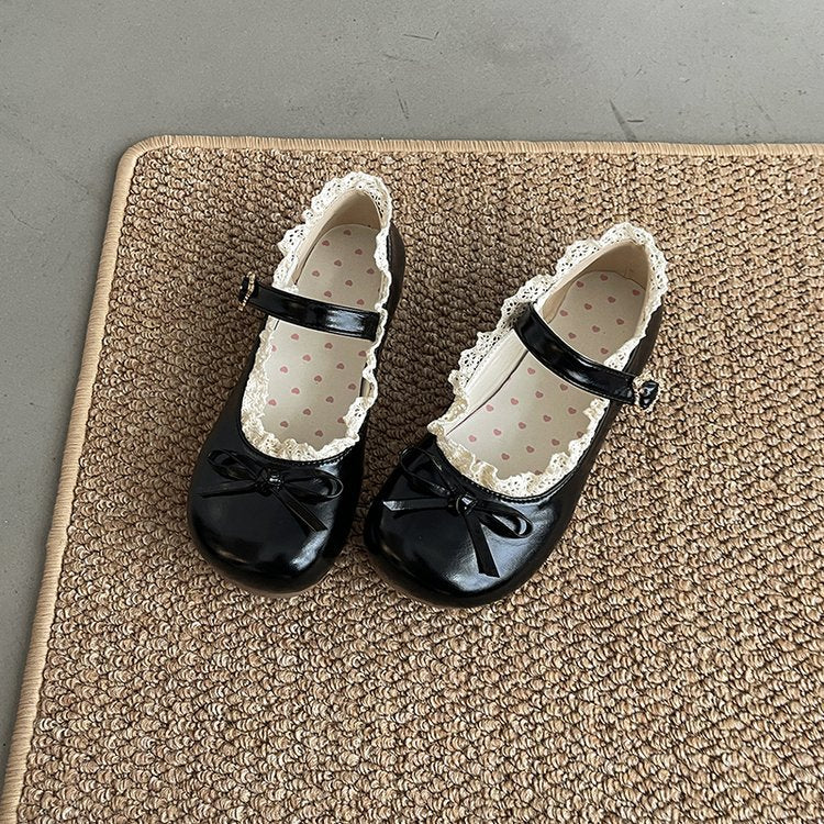 Damen Mary Jane Schuhe mit Rüschendetail und komfortablem Innenfutter