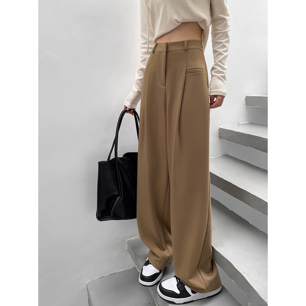 Damen Modische und bequeme Hochtaillierte Palazzo-Hose Shop Nory