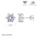 Damen Moissanit Ohrstecker aus 925 Sterling Silber Shop Nory