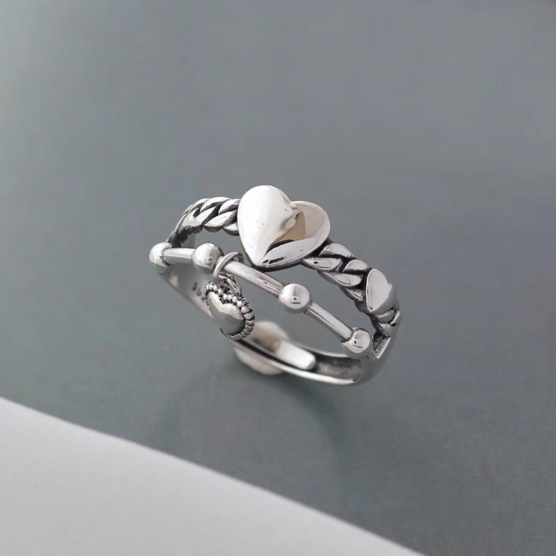Damen Herzförmiger Ring Shop Nory