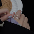 Damen Offener Ring mit geschwungenem Designelement Shop Nory
