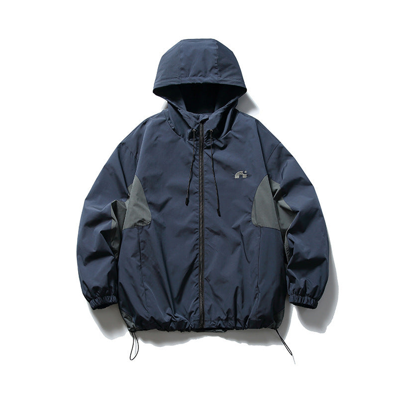 Unisex Technische Kapuzen-Überjacke im Boxy-Schnitt mit Kordelzugsaum Shop Nory