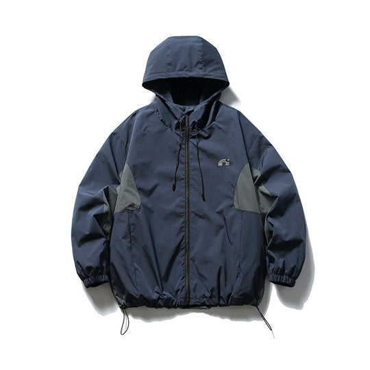 Unisex Technische Kapuzen-Überjacke im Boxy-Schnitt mit Kordelzugsaum Shop Nory