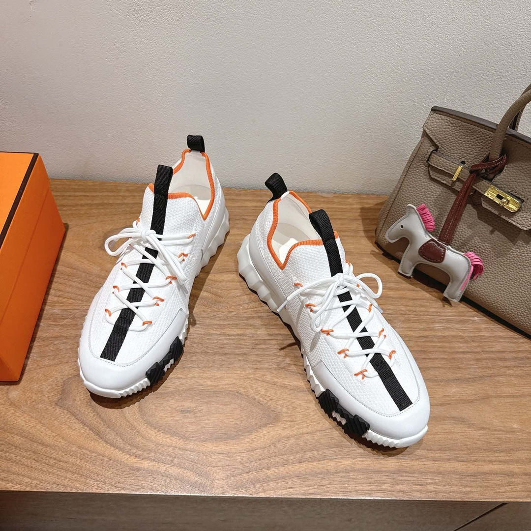 Damen Sportliche Sneakers mit elastischer Strickoberfläche und rutschfester Sohle