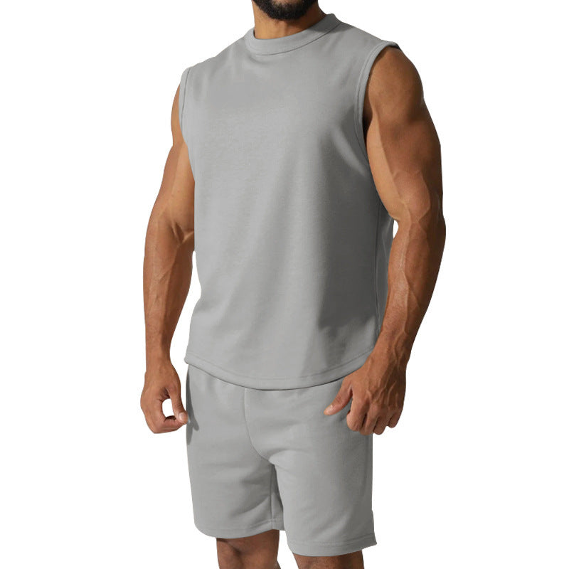 Herren sportliches Kurzarm-Set aus atmungsaktivem Material