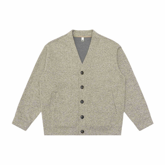 Unisex V-Ausschnitt Cardigan mit Strukturstrick und aufgesetzten Taschen Shop Nory