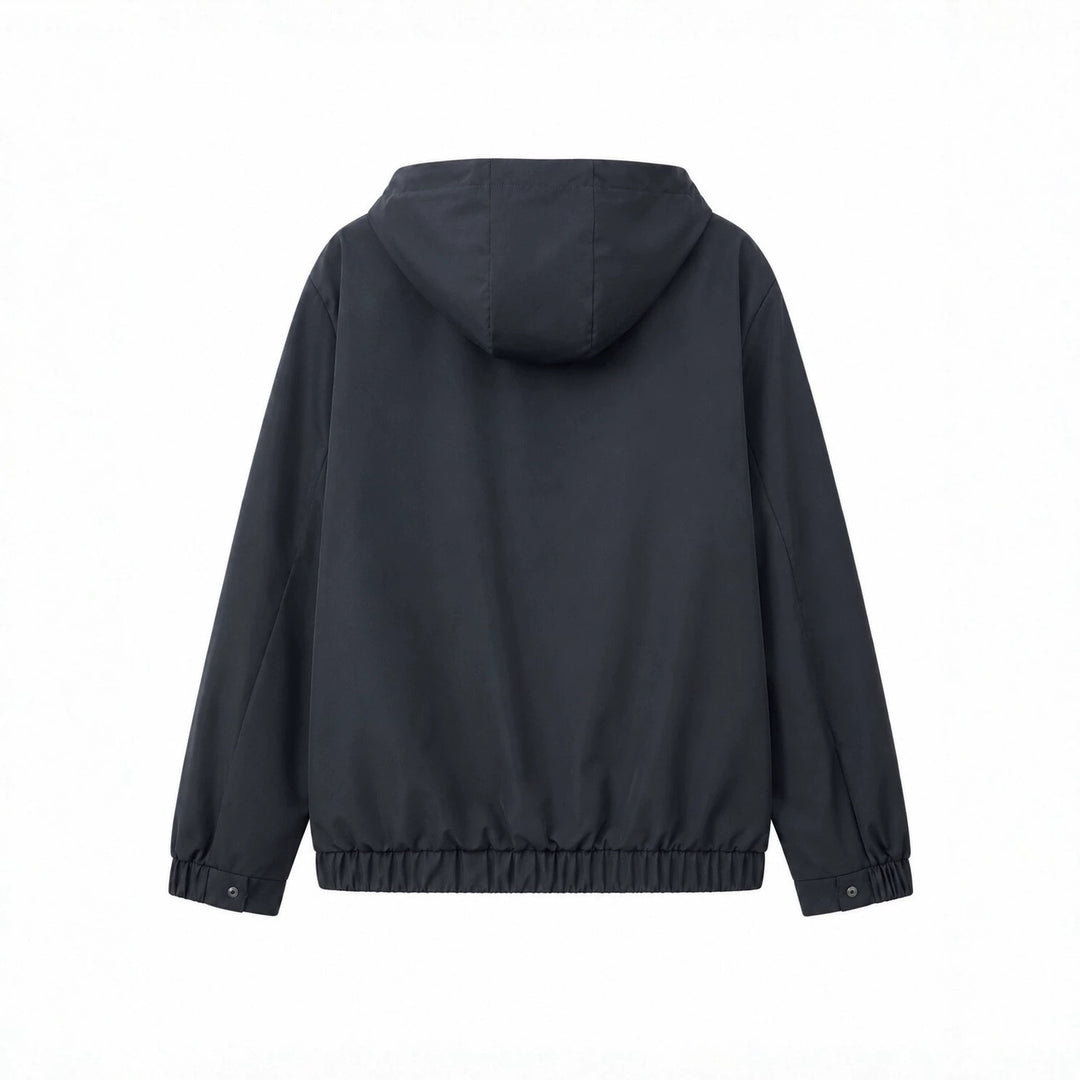 Herren Leichte Softshell‑Hoodiejacke mit wasserabweisender Außenlage, Lederapplikationen und Reißverschlusstaschen Shop Nory