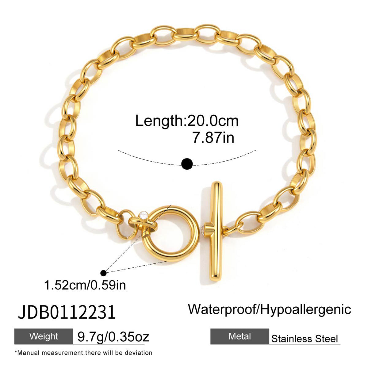 Damen elegante und hypoallergene Halskette mit buntem Kristalldesign Shop Nory
