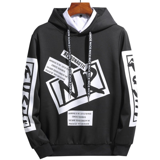 Herren Hoodie mit modernem Druck Shop Nory