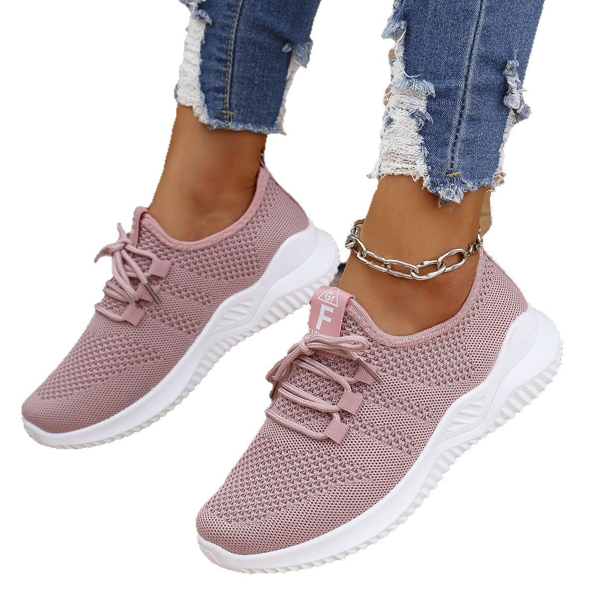 Damen atmungsaktive Sneaker in modischem Design