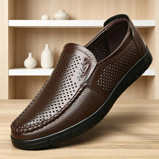 Herren Bequeme Lederslipper Shop Nory
