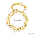 Damen Armband mit stilvollem Herzdesign und verstellbarem Kettenschluss Shop Nory
