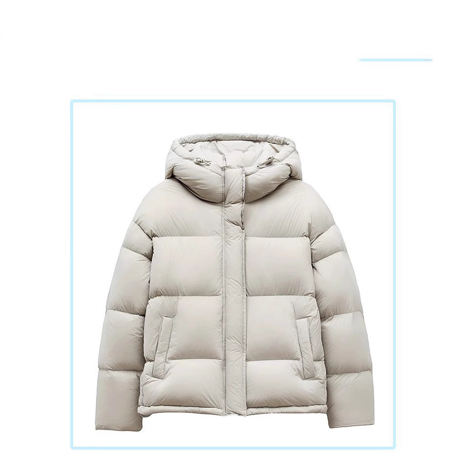 Damen Stilvolle Daunenjacke mit Kapuze Shop Nory