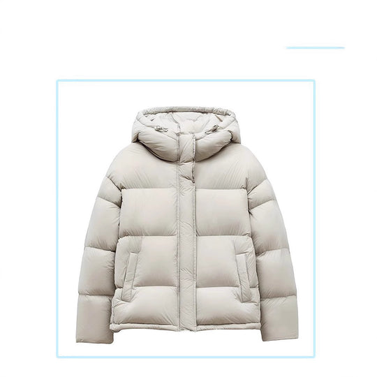 Damen Stilvolle Daunenjacke mit Kapuze Shop Nory