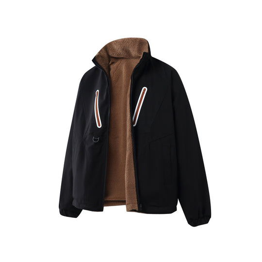 Unisex Leichte Tech-Softshell-Jacke mit Stehkragen, wasserabweisender Membran und Utility-Taschen Shop Nory