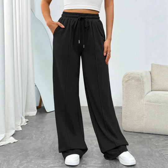 Damen nan komfortable High-Waist Jogginghose mit Kordelzug und tiefen Eingrifftaschen Shop Nory