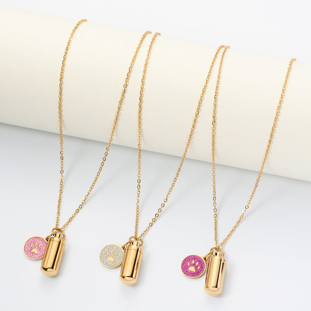 Damen Kette mit stilvollem Anhänger im Tiermotiv und personalisierbarem Medaillon Shop Nory