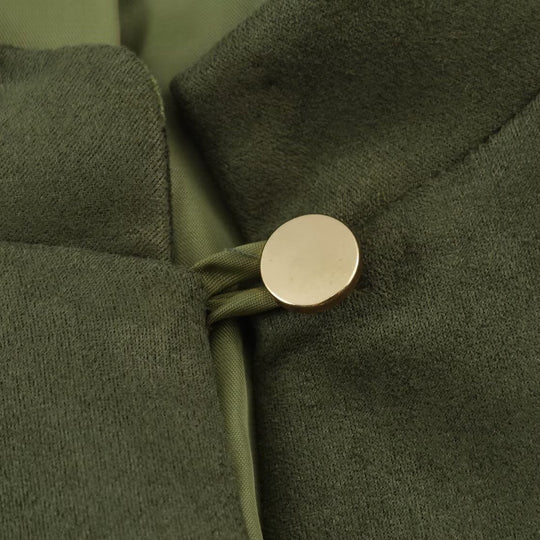 Damen Kurzjacke im Mandarin-Stil aus Veloursoptik mit aufgesetzten Taschen und Zierknöpfen Shop Nory