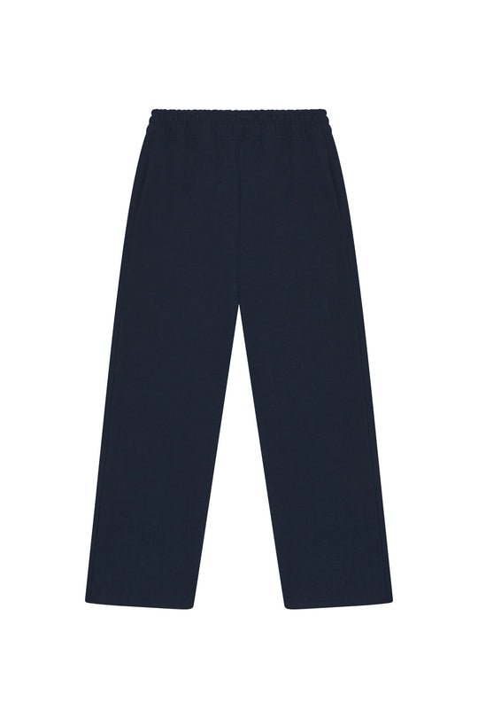 Damen nan weite High‑Waist Loungehose mit hohem Komfortbund, verdeckten Seitentaschen und geradem Bein Shop Nory