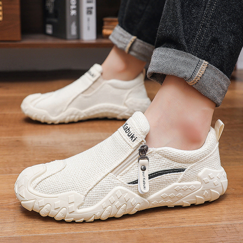 Herren Flexibler Strick-Sneaker mit Reißverschluss Shop Nory