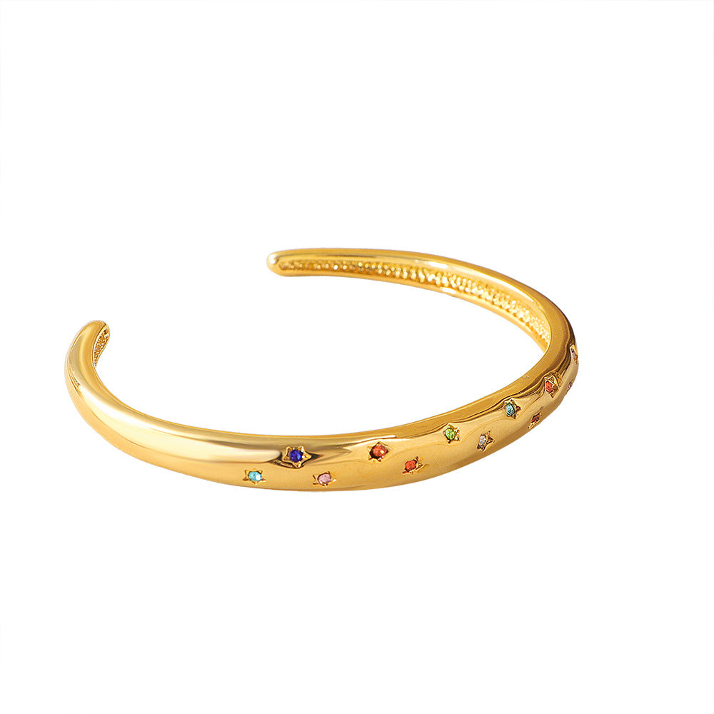 Frauen Bunte Edelstein Armreif Shop Nory