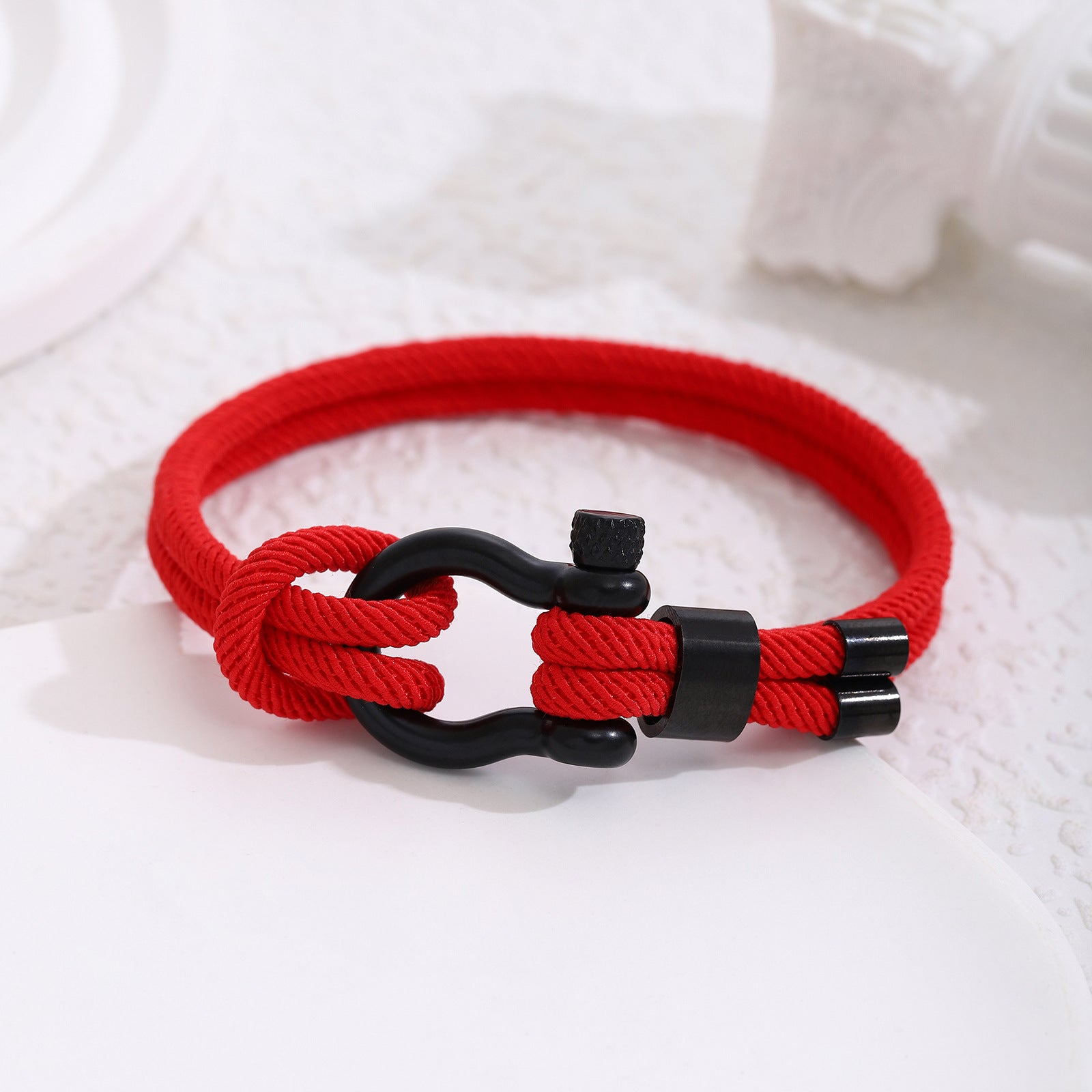 Herrenarmband aus geflochtenem Paracord mit stylischem Metallverschluss Shop Nory