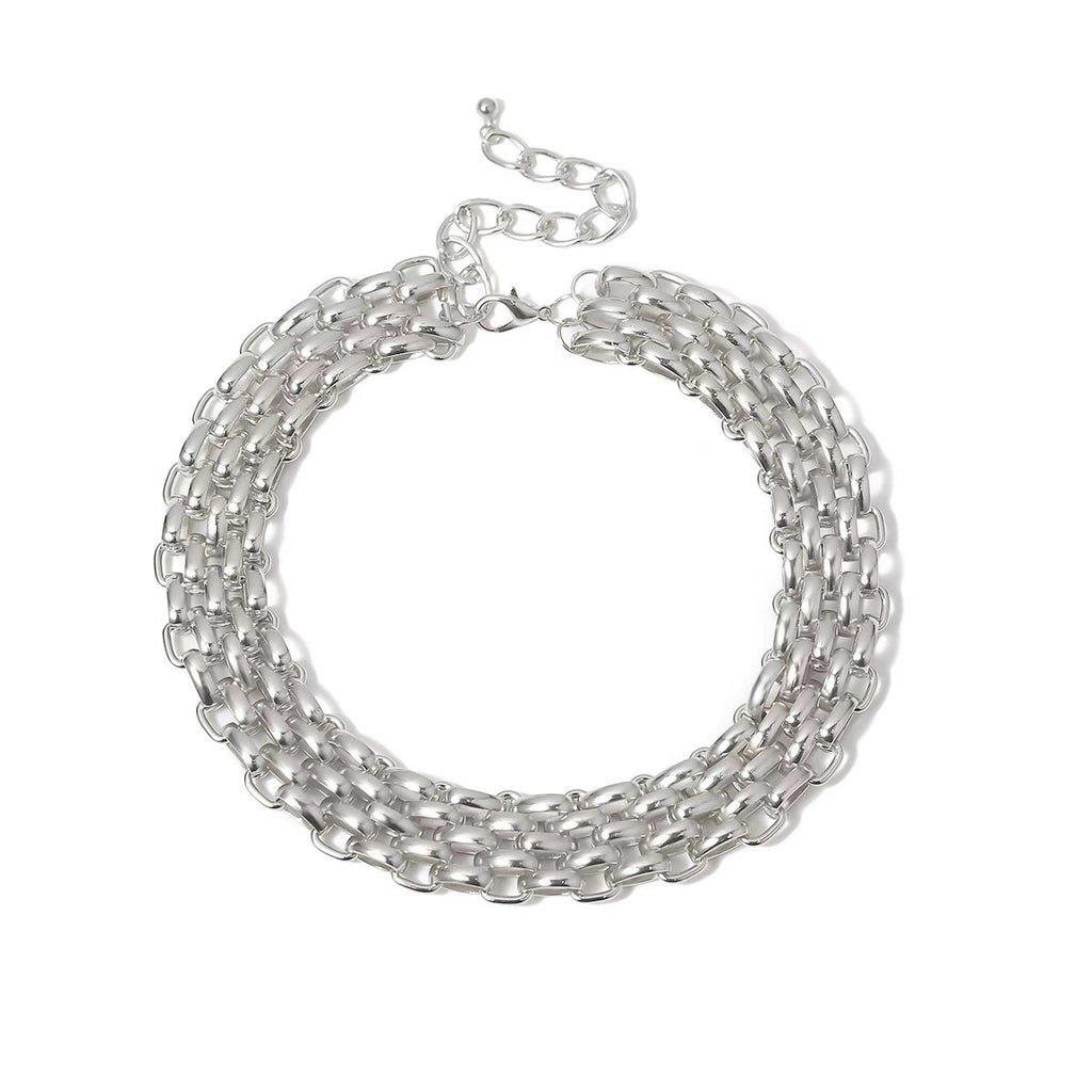 Damen Kette mit eleganten, mehrlagigen Gliederdesign Shop Nory