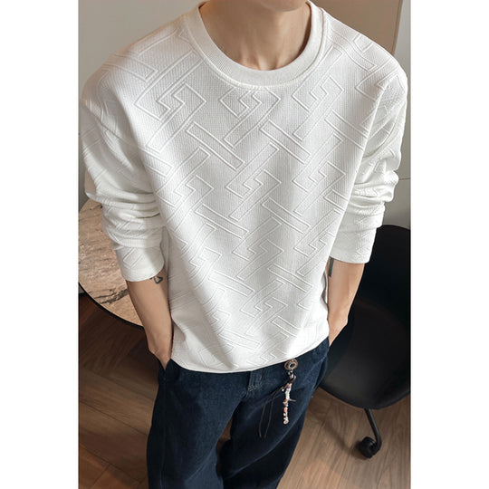 Herren Modischer Sweatshirt mit prägnantem Strukturmuster Shop Nory