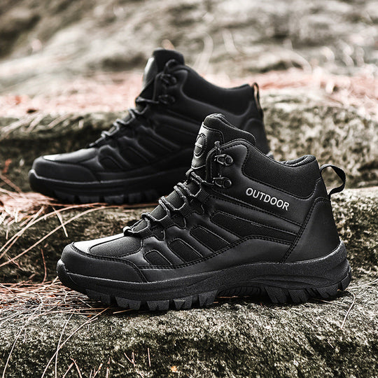 Damen Stabile und wetterfeste Wanderschuhe mit hohem Schaft