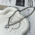 Damen mehrschichtige Kette mit einzigartigem Charme und kreativen Anhängern Shop Nory