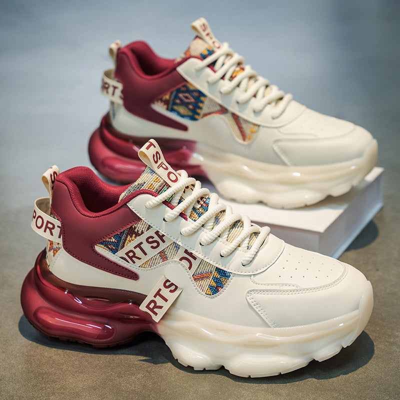 Damen Plateau-Sneaker mit voluminöser Sohle und gewebten Ethno-Details Shop Nory