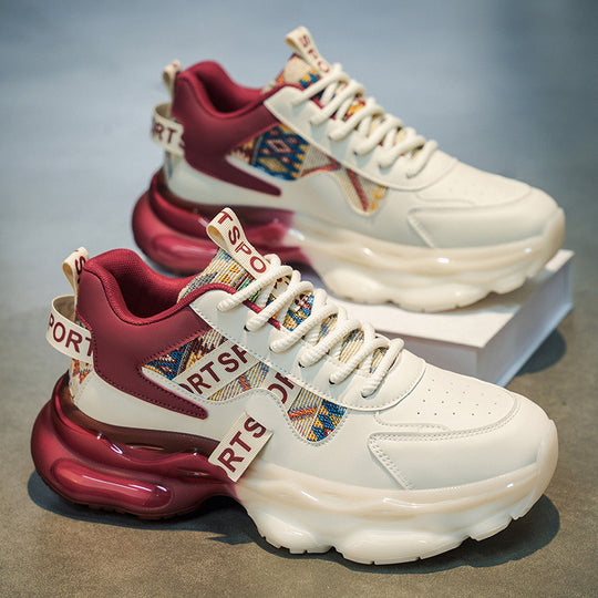 Damen Plateau-Sneaker mit voluminöser Sohle und gewebten Ethno-Details Shop Nory