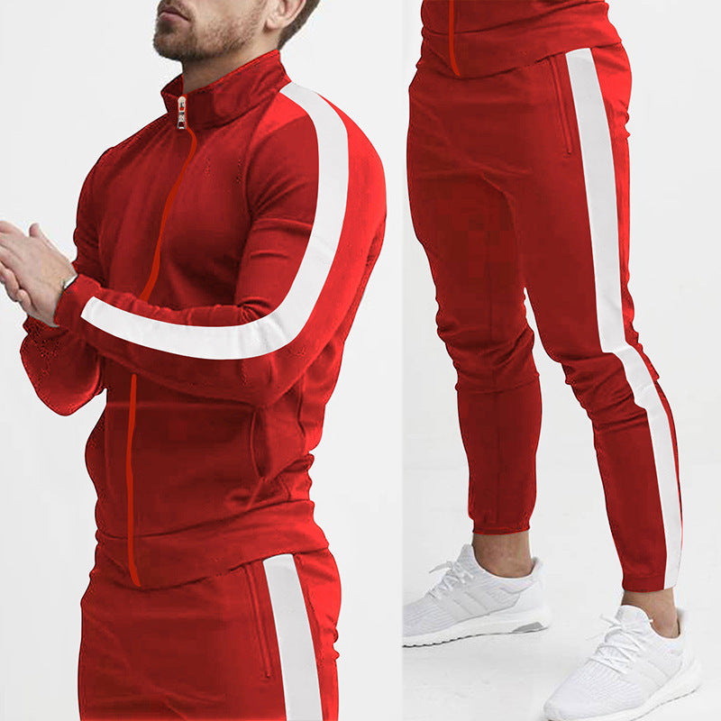 Herren Sportanzug mit praktischen Reißverschlusstaschen und atmungsaktivem Material