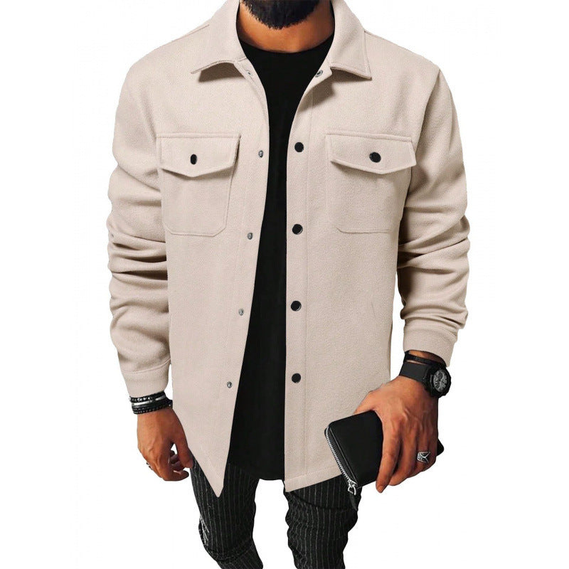 Herren stylische und warme Flanelljacke