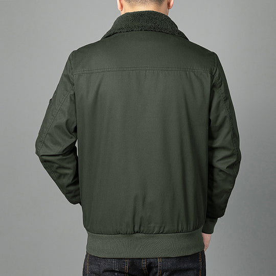 Herren Teddygefütterter Pilotenblouson im Worker‑Style mit Ärmeltasche und Pattentaschen Shop Nory