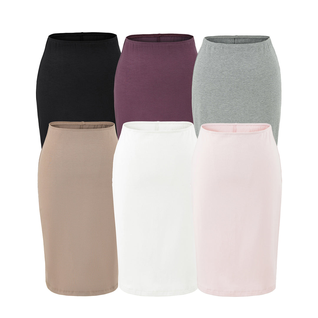 Damen Figurnaher Midirock aus Feinstrick mit elastischem Bund Shop Nory