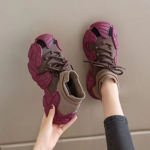 Damen bequeme Chunky Sneakers im modernen Design Shopnory
