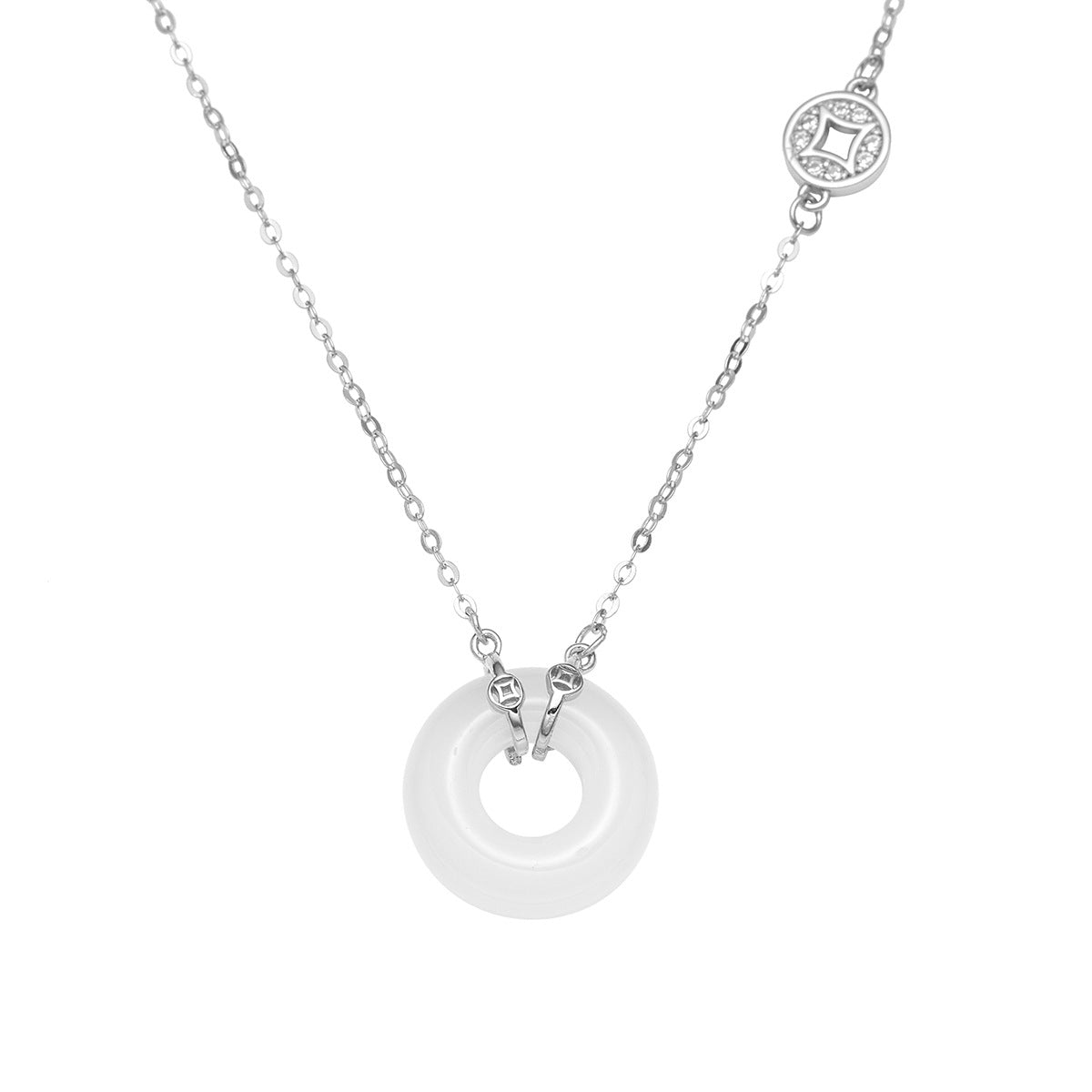 Damen elegante Halskette mit kunstvollem Anhänger Shop Nory