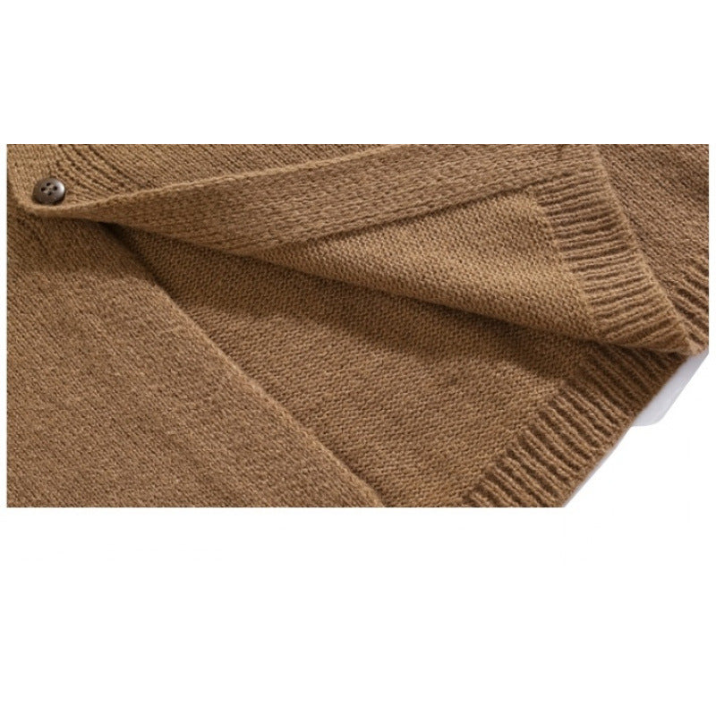 Herren Relaxed Hemdjacke-Cardigan aus Feinstrick mit Reverskragen und aufgesetzter Brusttasche Shop Nory