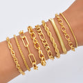 Damen Armreif-Set mit stilvollen, ineinander verschlungenen Designs Shop Nory