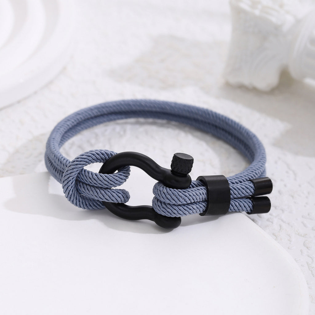 Herrenarmband aus geflochtenem Paracord mit stylischem Metallverschluss Shop Nory