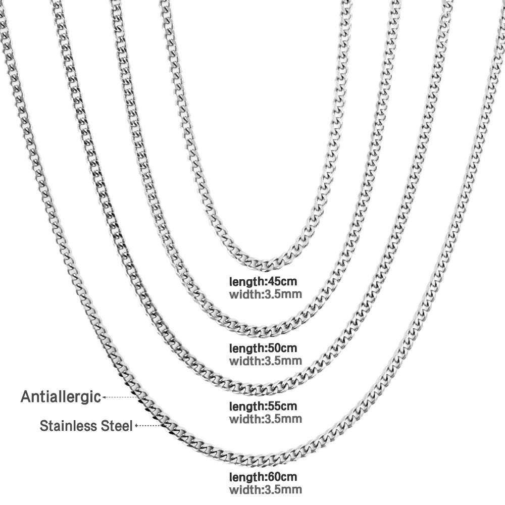 Damen Edelstahl-Halskette mit goldplattiertem Gliederdesign Shop Nory