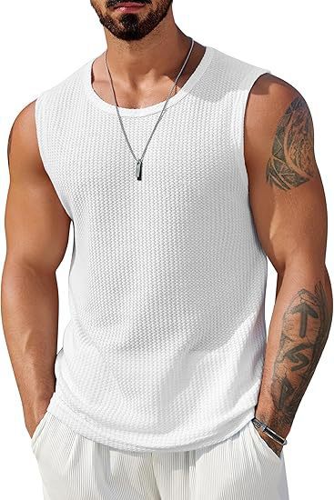 Herren Sportliches Tanktop mit atmungsaktiver Wabenstruktur ShopNory