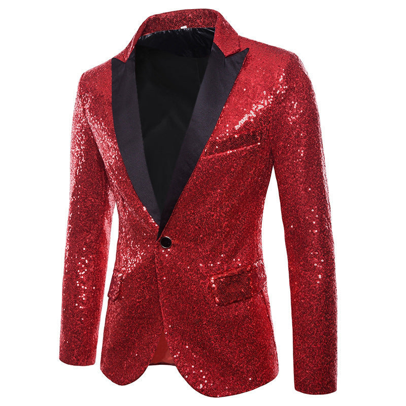 Herren glamouröser Pailletten Blazer